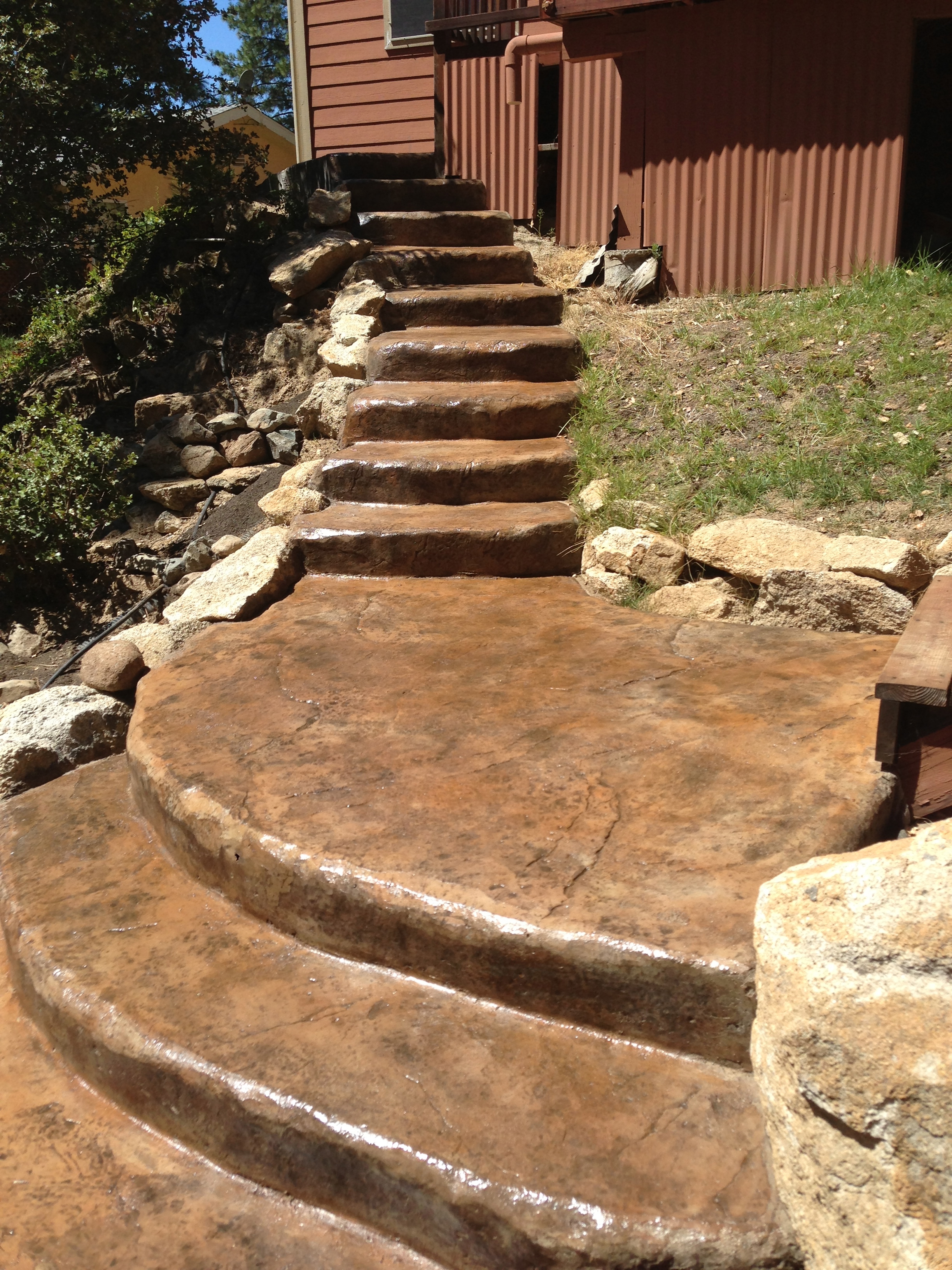 Decorative Concrete Stairs | Surface Solutions Concrete SF ...

